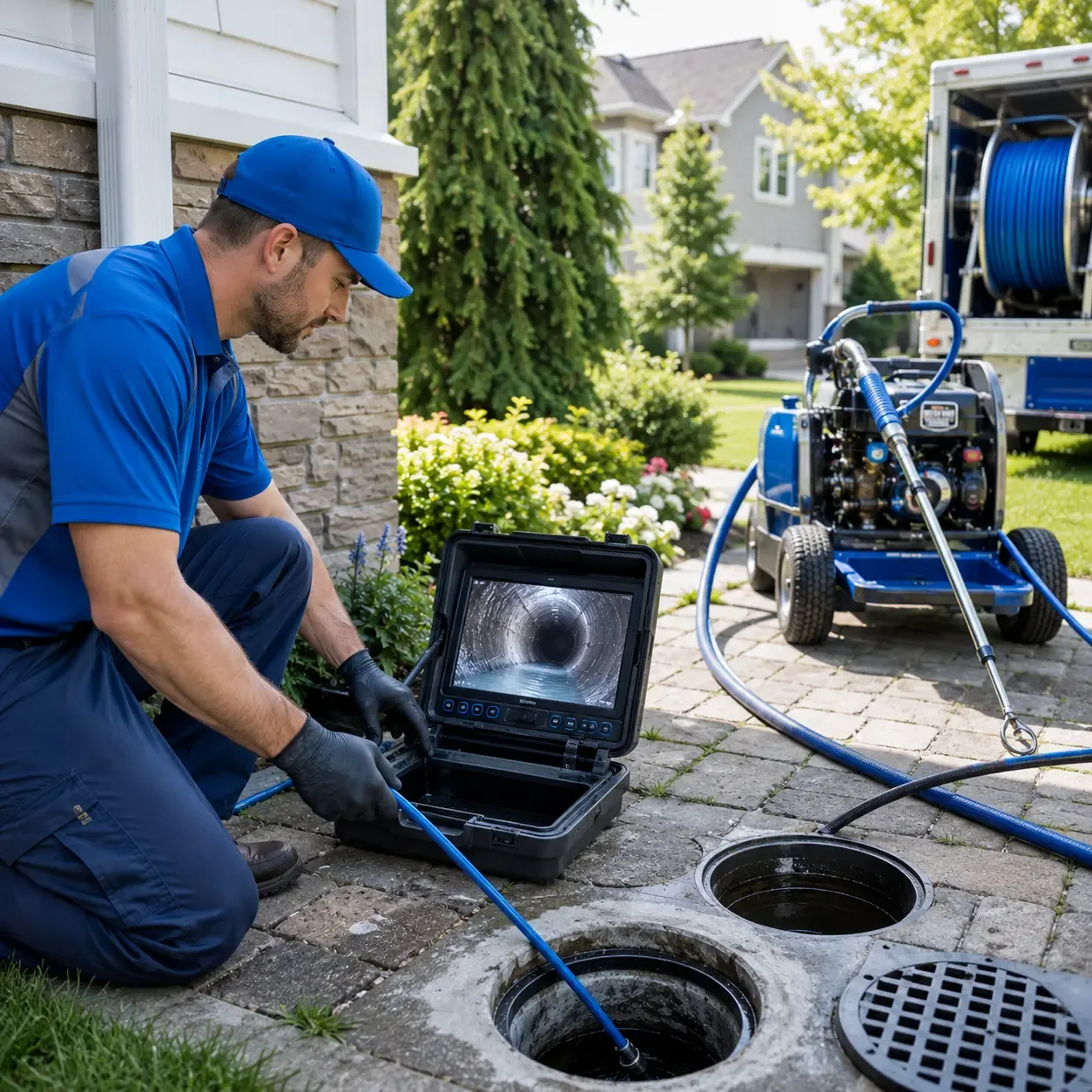 Outdoor drain cleaning professionals serving Harts, WV