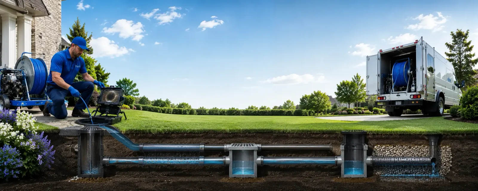 Outdoor drain cleaning information for Harts, WV